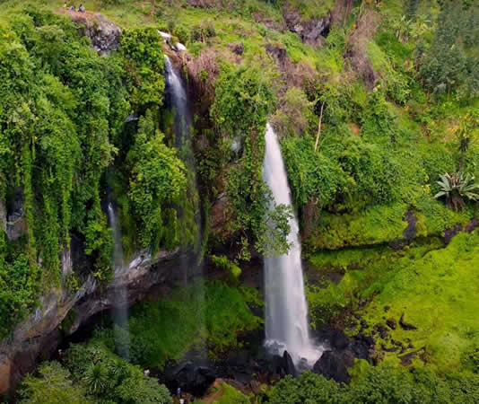 Sipi Falls, Uganda: hike three waterfalls, abseil the main falls, tour coffee farms, and use it as your base for Mount Elgon treks. See tour options